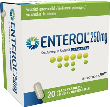 Enterol 250mg 20 Capsules (potje)