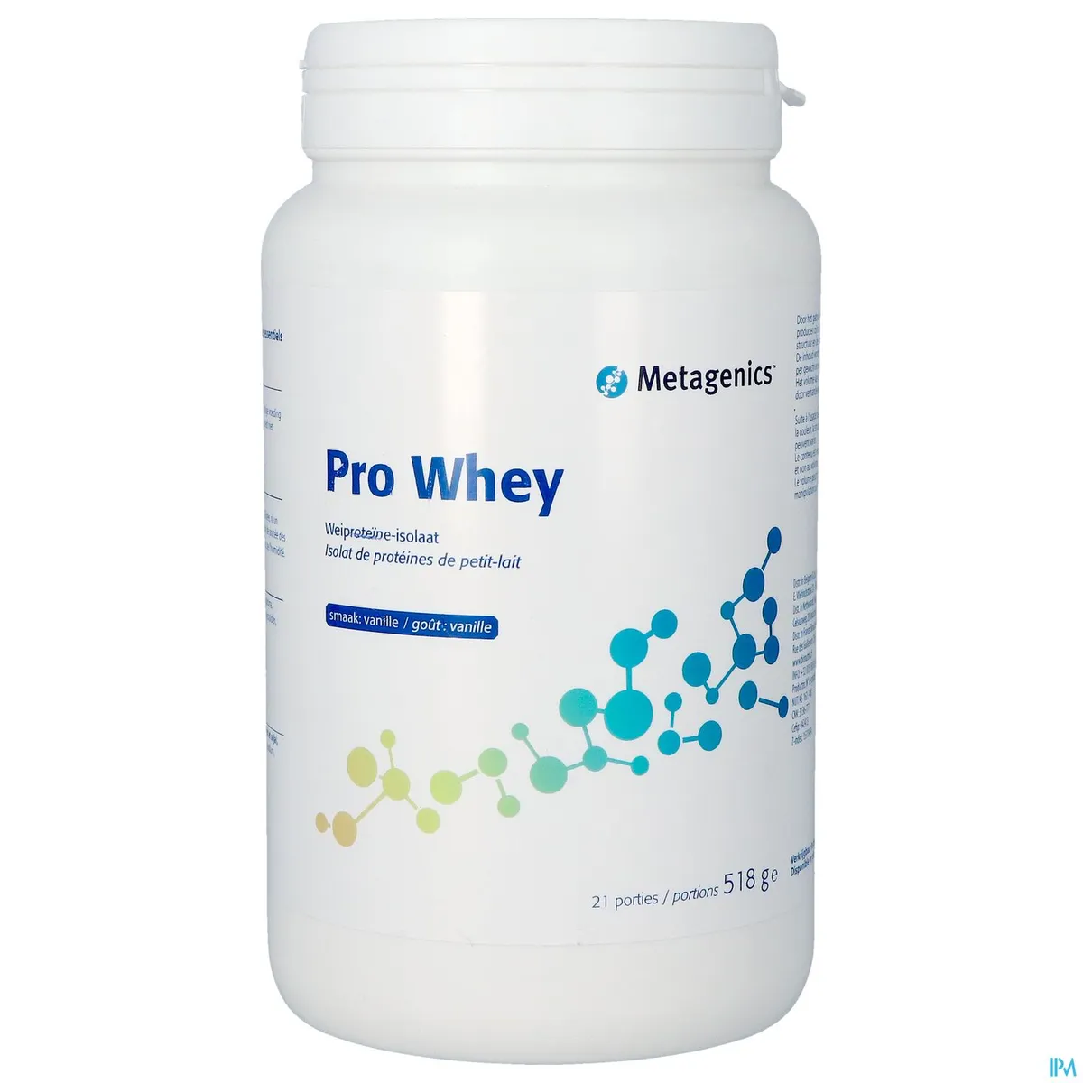 Pro Whey Nutrientenpoeder Vanille 518g