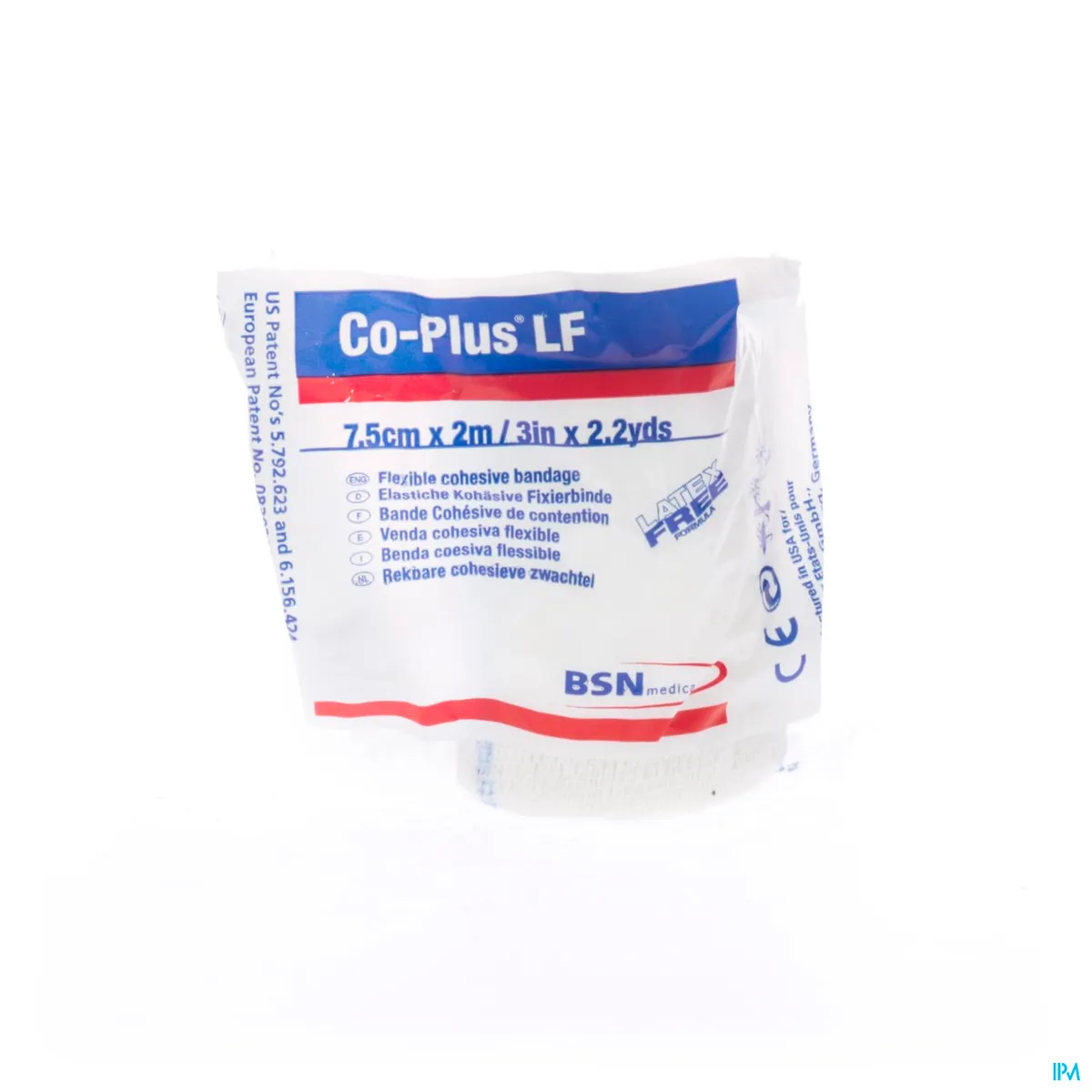 Coplus Bande Coh.s/latex 7,5cmx2,0m Blanc 7210030