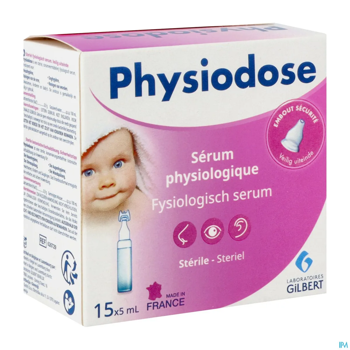 Physiodose Fysiologisch serum 15 x 5ml