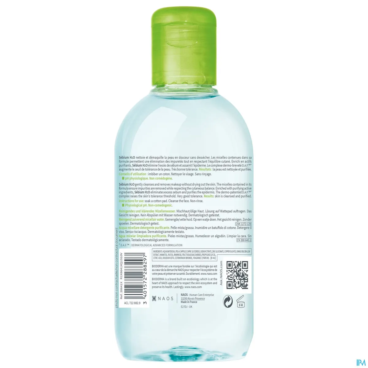 Bioderma Sebium H2O Micellaire Oplossing 250ml