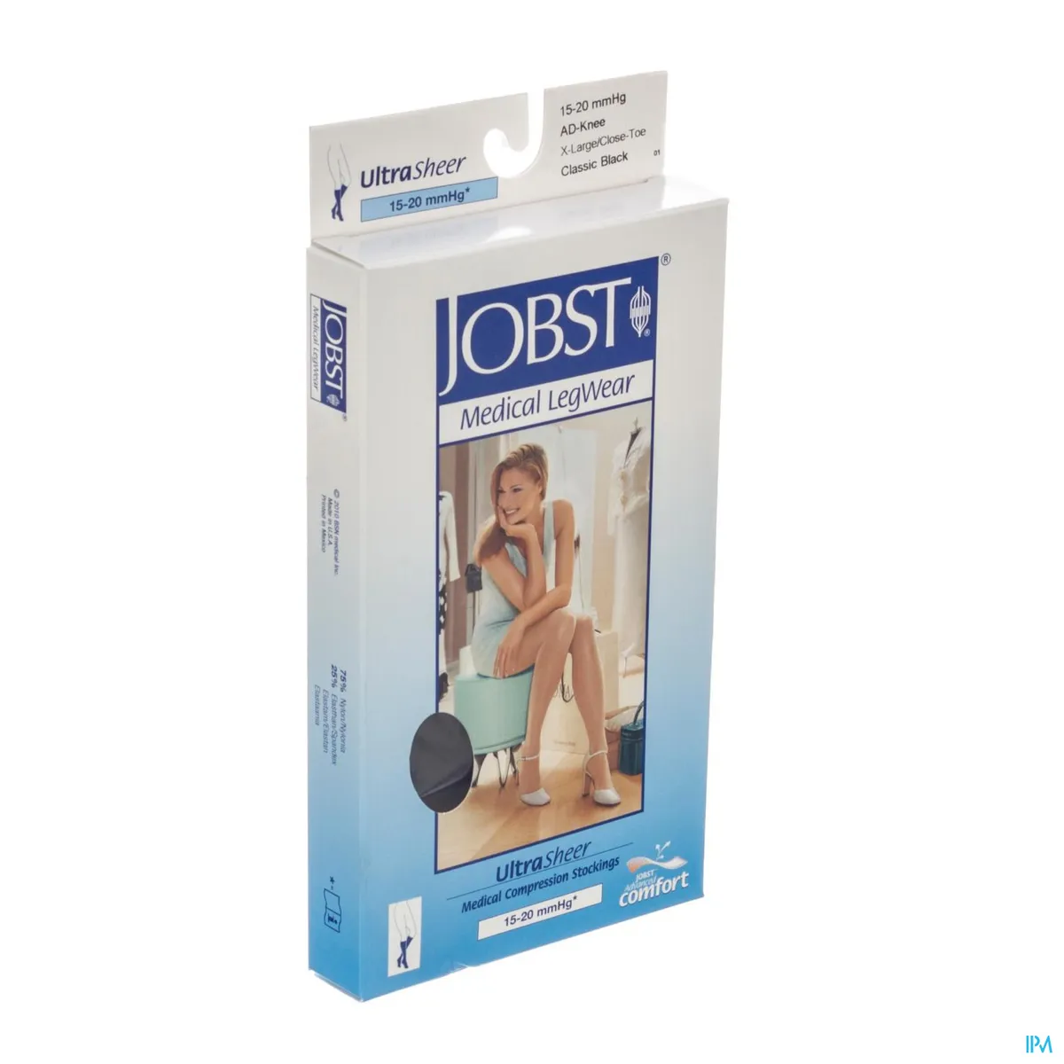 Jobst Ultrasheer Comf.c1 Bas Jarret Cl.blackxl