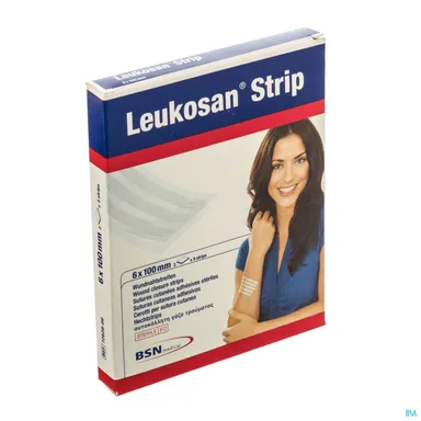 Leukosan Strip Ster 6x100mm Blanc 2x 5 7262809