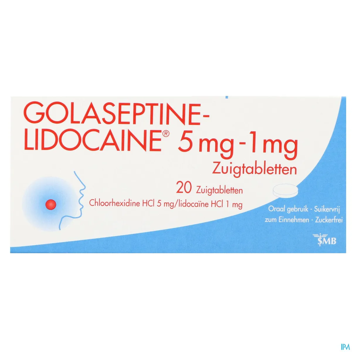 Golaseptine Lidocaine 20 zuigtabletten