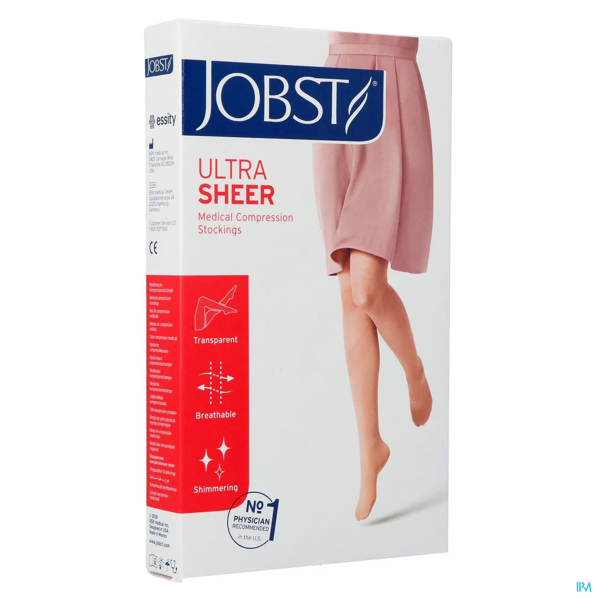 Jobst Ultrasheer Comf.c1 15-20 Ag Natural M Nop