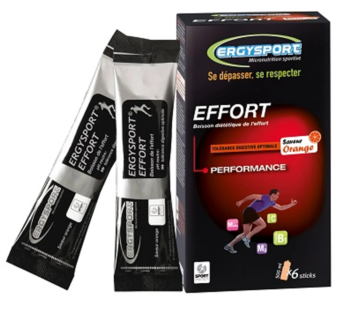 Ergysport Effort Orange Boisson Stick 6x30g