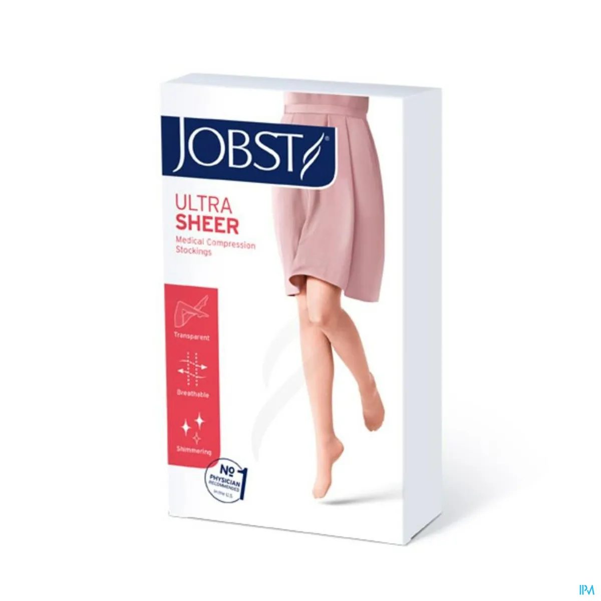 Jobst Ultrasheer C1 15-20 Ag Carreau Black M