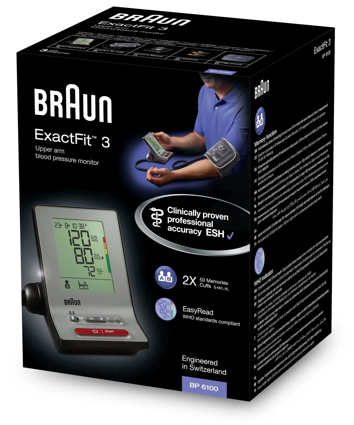 Braun Arm Bloeddrukmeter ExactFit 3 (ref BP 6100)