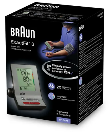 Braun Arm Bloeddrukmeter ExactFit 3 (ref BP 6100)