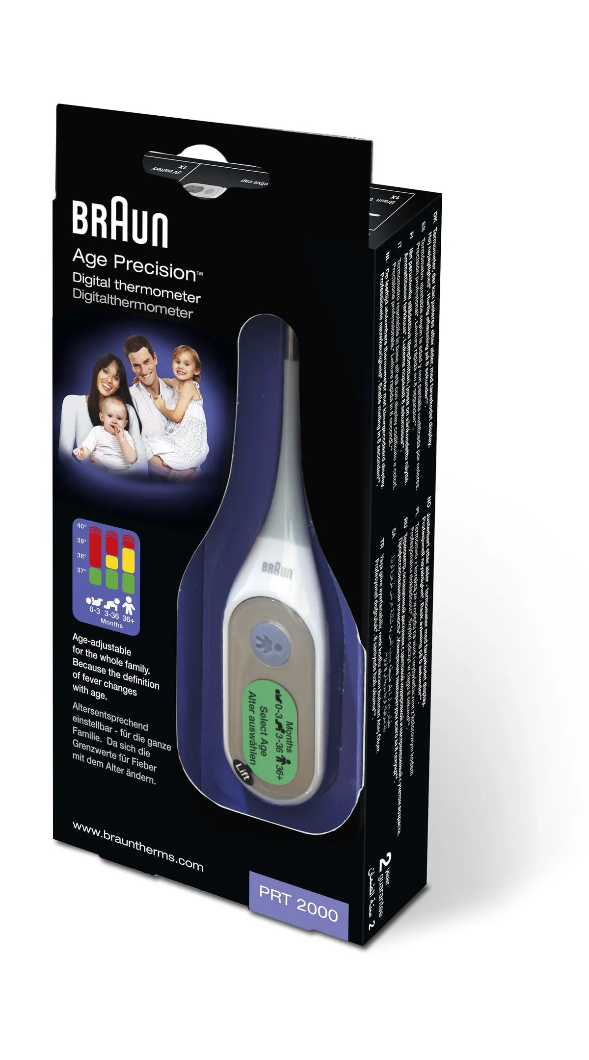 Braun Digitale Stickthermometer Met Age Precision (ref PRT 2000)