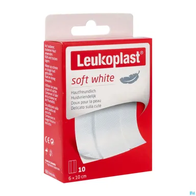 Leukoplast Soft Klevend Wondverband 10 Stuks 6cm x 10cm