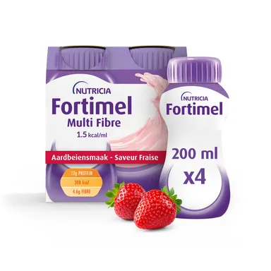 Fortimel MultiFibre 1,5Kcal Fraise 4x200ml