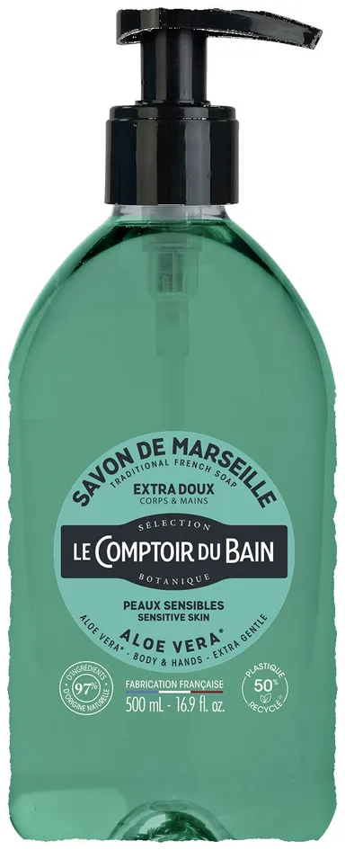 Le Comptoir du Bain Savon Liquide Marseille Aloé 500ml