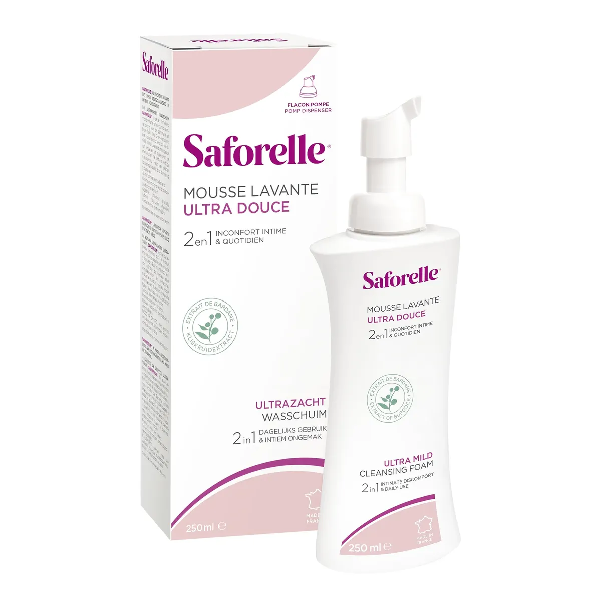 Saforelle Mousse Lavante Ultradouce 250ml