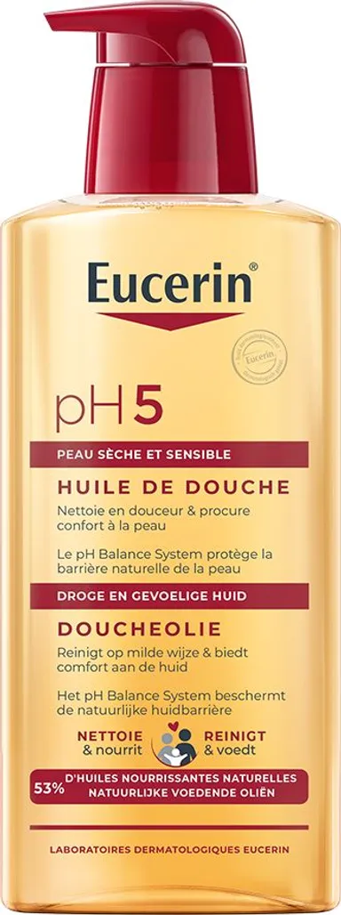 Eucerin pH5 Huile de Douche Peau Sèche et Sensible avec pompe 400ml