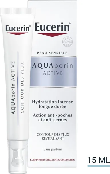 Eucerin AQUAporin ACTIVE Contour des Yeux Revitalisant Hydratation Intense longue durée 15ml