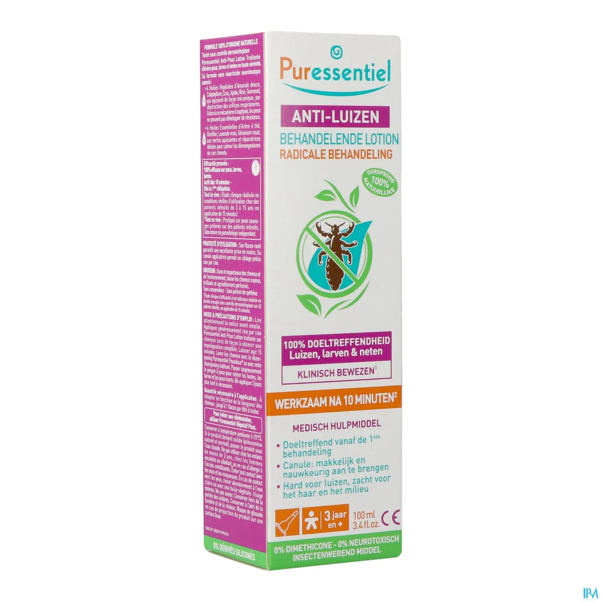 Puressentiel Antiluizenlotion 100ml Zonder Kam