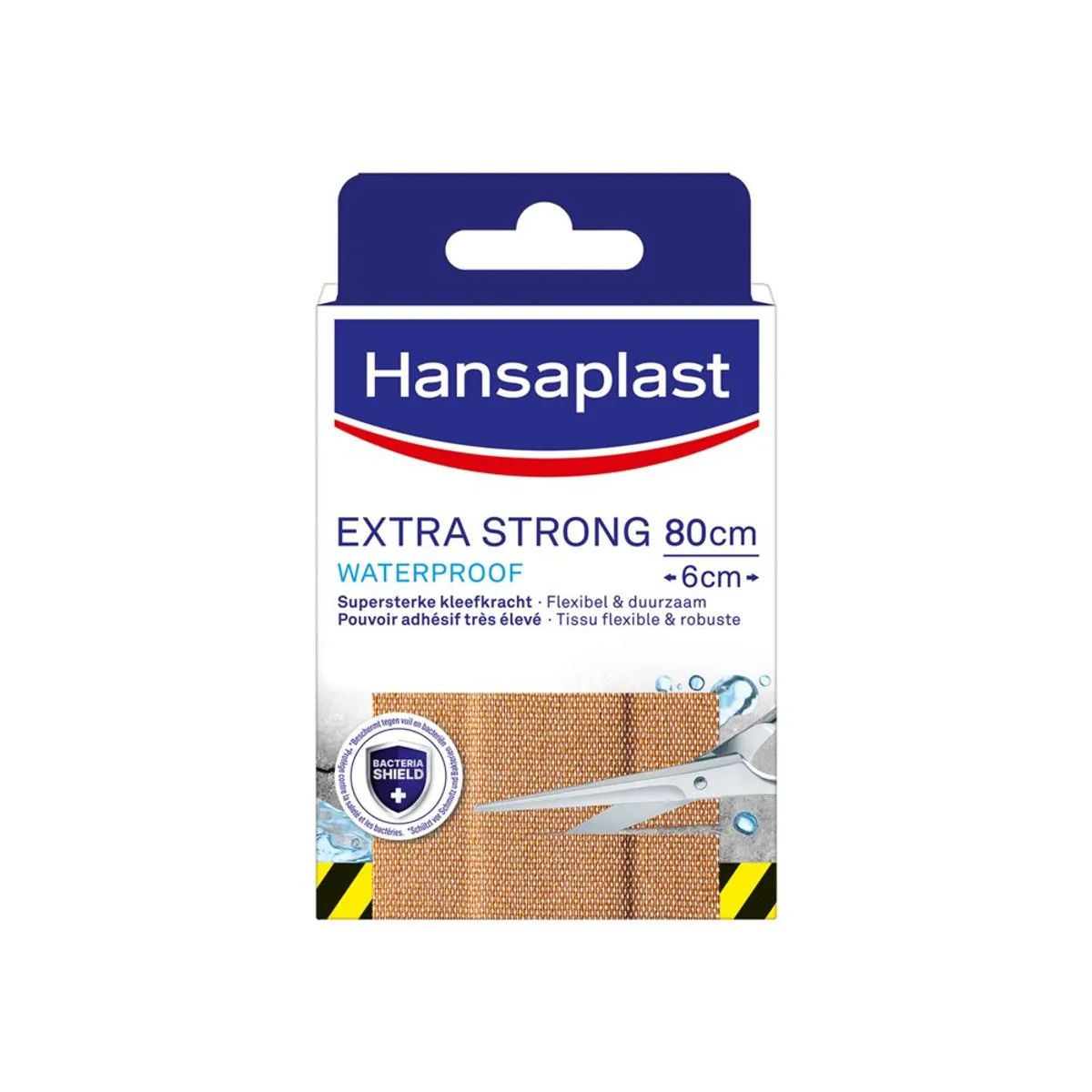 Hansaplast Extra Strong Pleister Waterproof 80x6cm