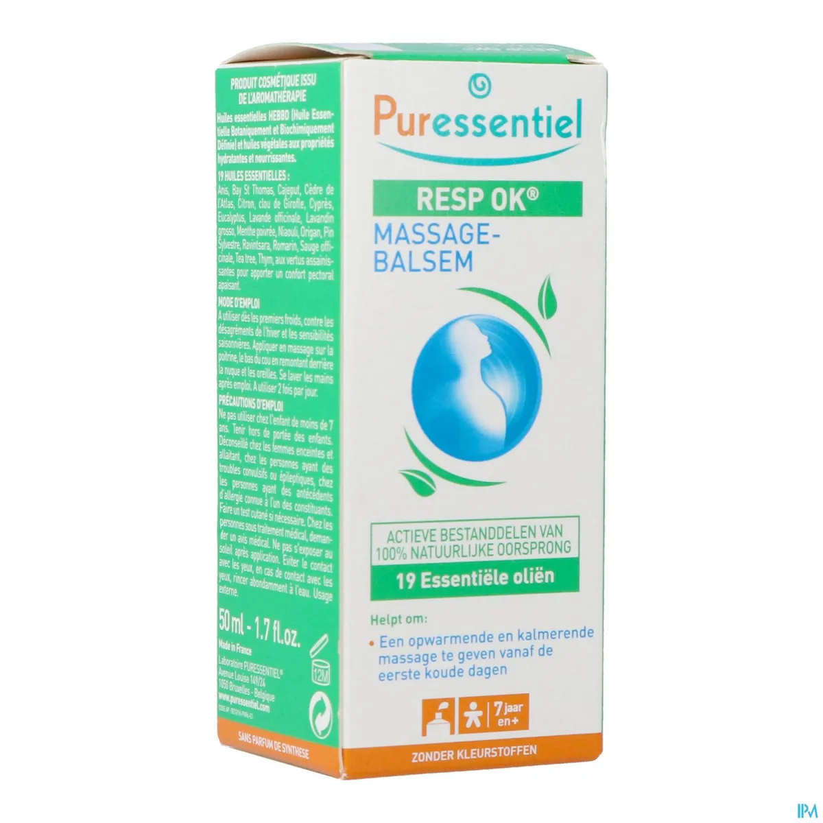 Puressentiel Ademhaling Balsem 19 Essentiële Oliën 50 ml