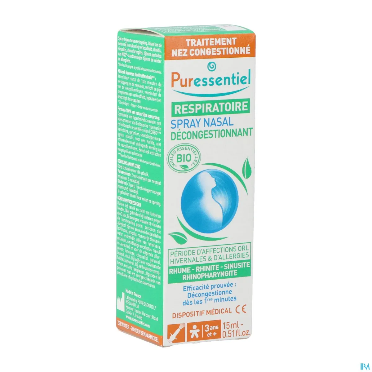 Puressentiel Ademhaling Neusspray 15ml