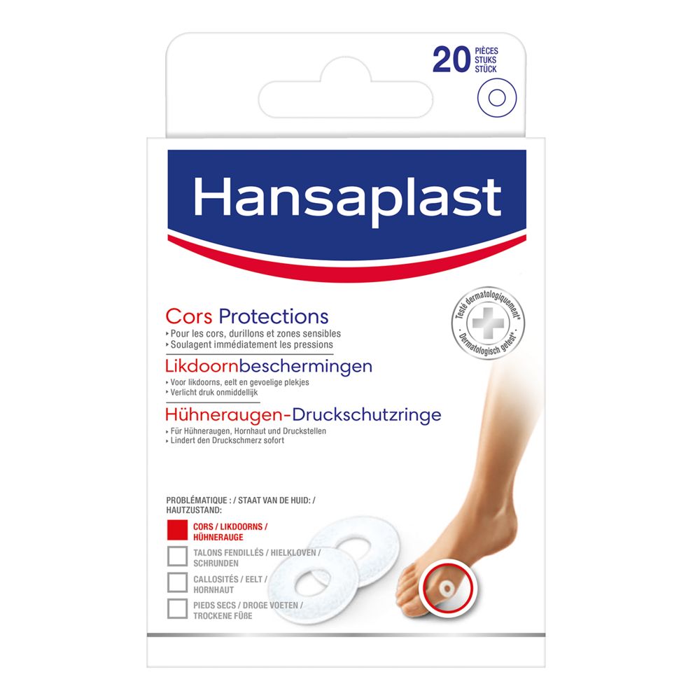 Hansaplast Foot Expert 20 Protections Apaisantes Cors - Callosité - Cor ...