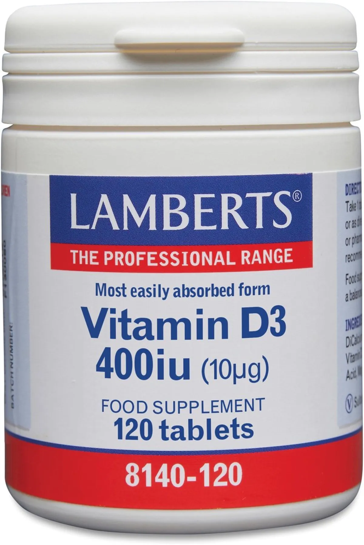 Lamberts Vitamine D3 400 I.E. 120 Tabletten