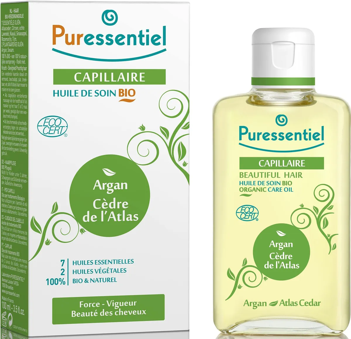 Puressentiel Bio Huile de Massage Argan-Cedre Atlas 100ml