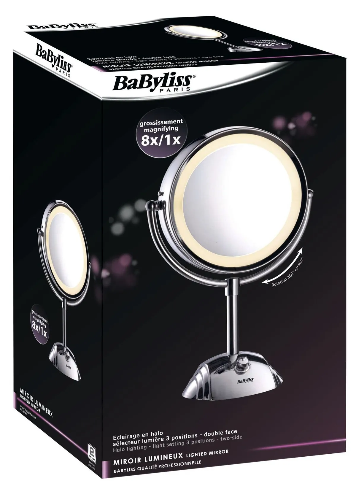 Babyliss Mirroir Lumineux 8x/1x (8438e)