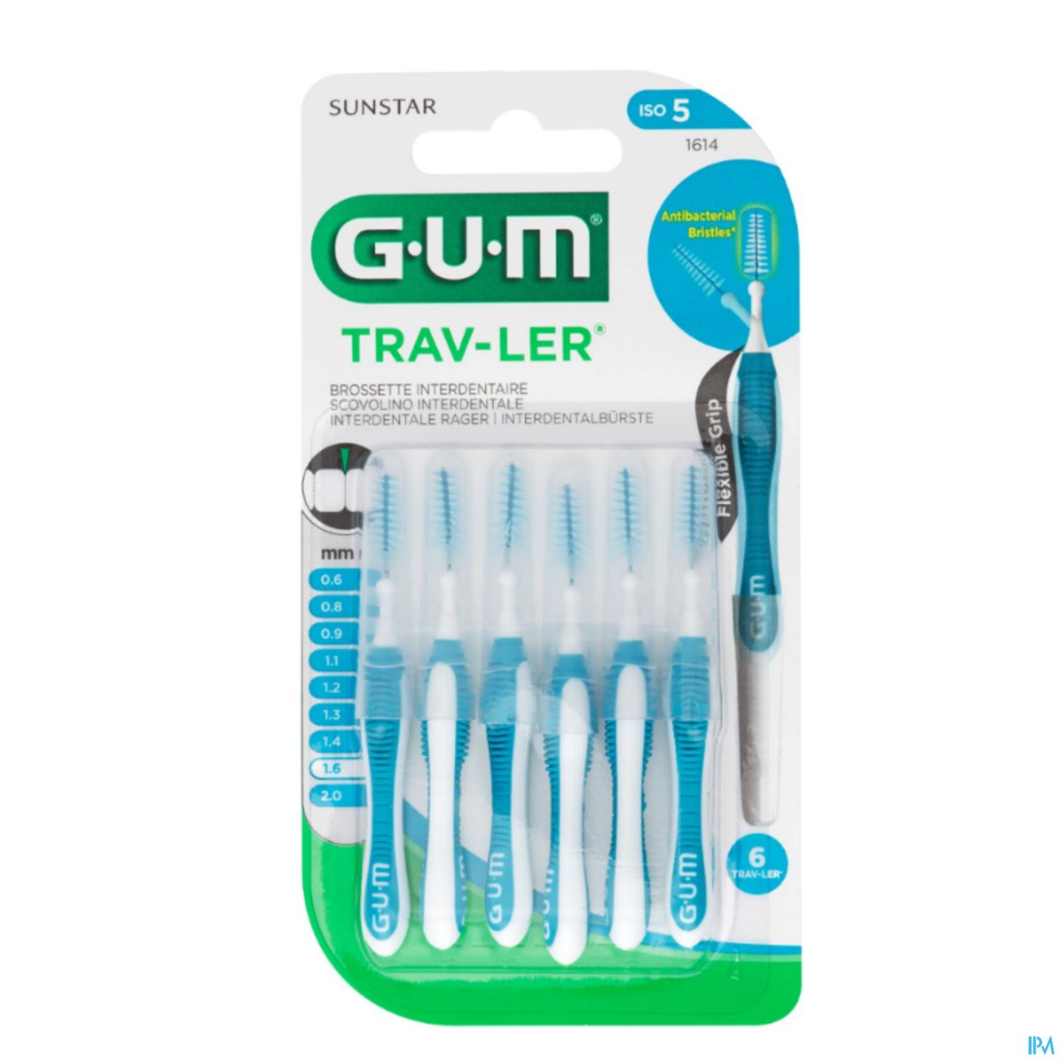 GUM Trav-Ler 1,6 mm 6 stuks - GUM