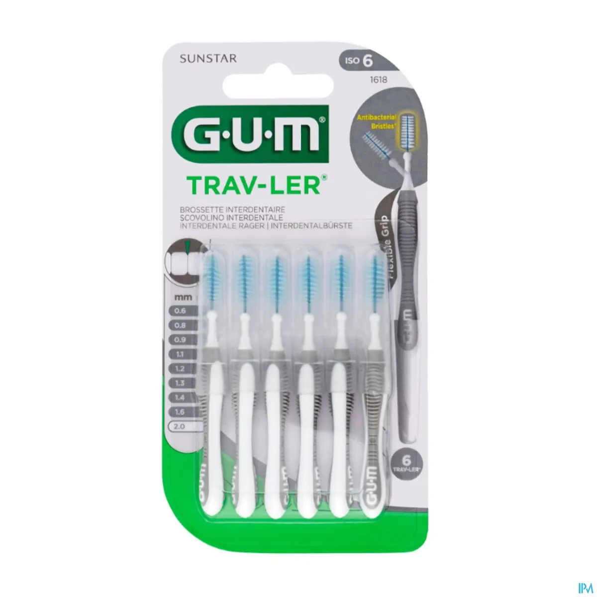 Gum Trav-ler 2.0mm 6 Brossettes