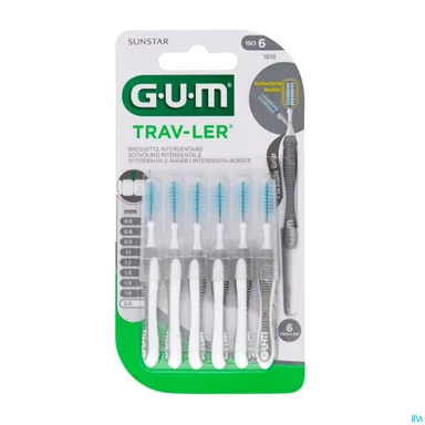 Gum Trav-ler 2.0 mm 6 Borsteltjes