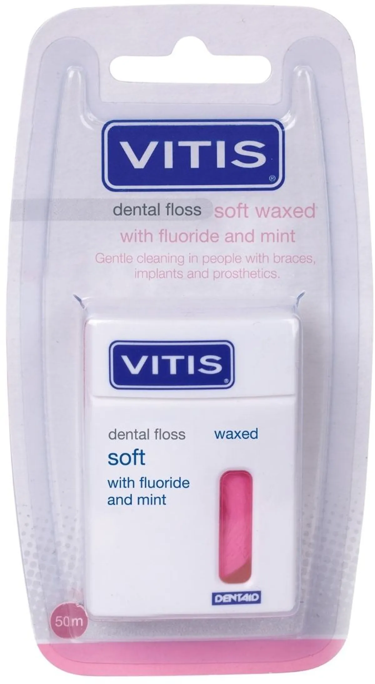 Vitis Floss Waxed Fluor Mint 50m