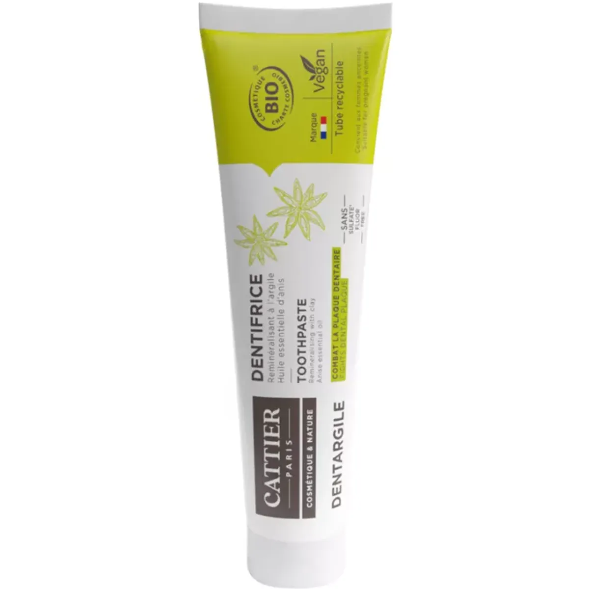 Cattier Dentargile Tandpasta Klei Anijs 75 ml