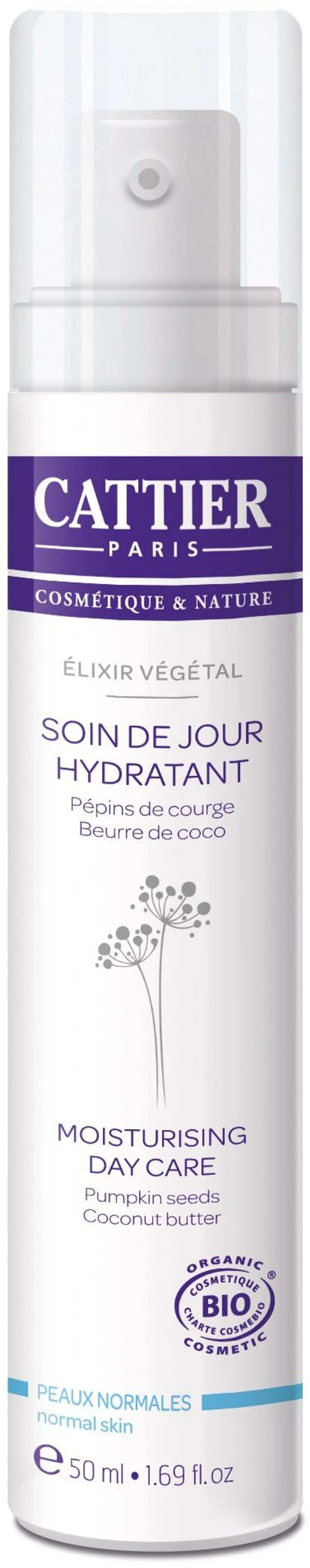 Cattier Elixir Végétal Crème de Jour Hydratante 50ml