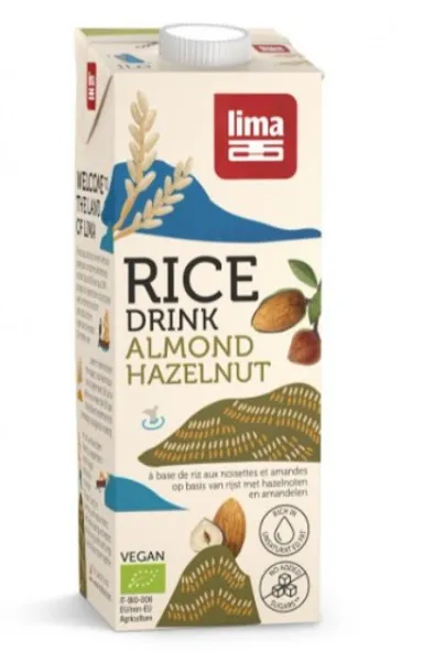 Lima Rice Drink Hazelnoot-Amandel Bio 1l