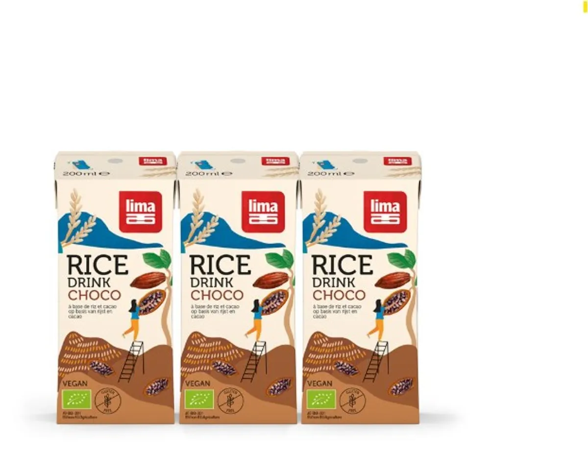 Lima Rice Drink Choco Bio 3x200ml