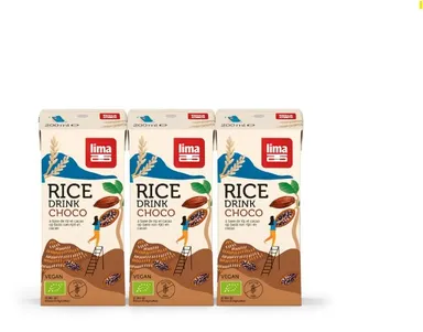 Lima Rice Drink Choco Bio 3x200ml