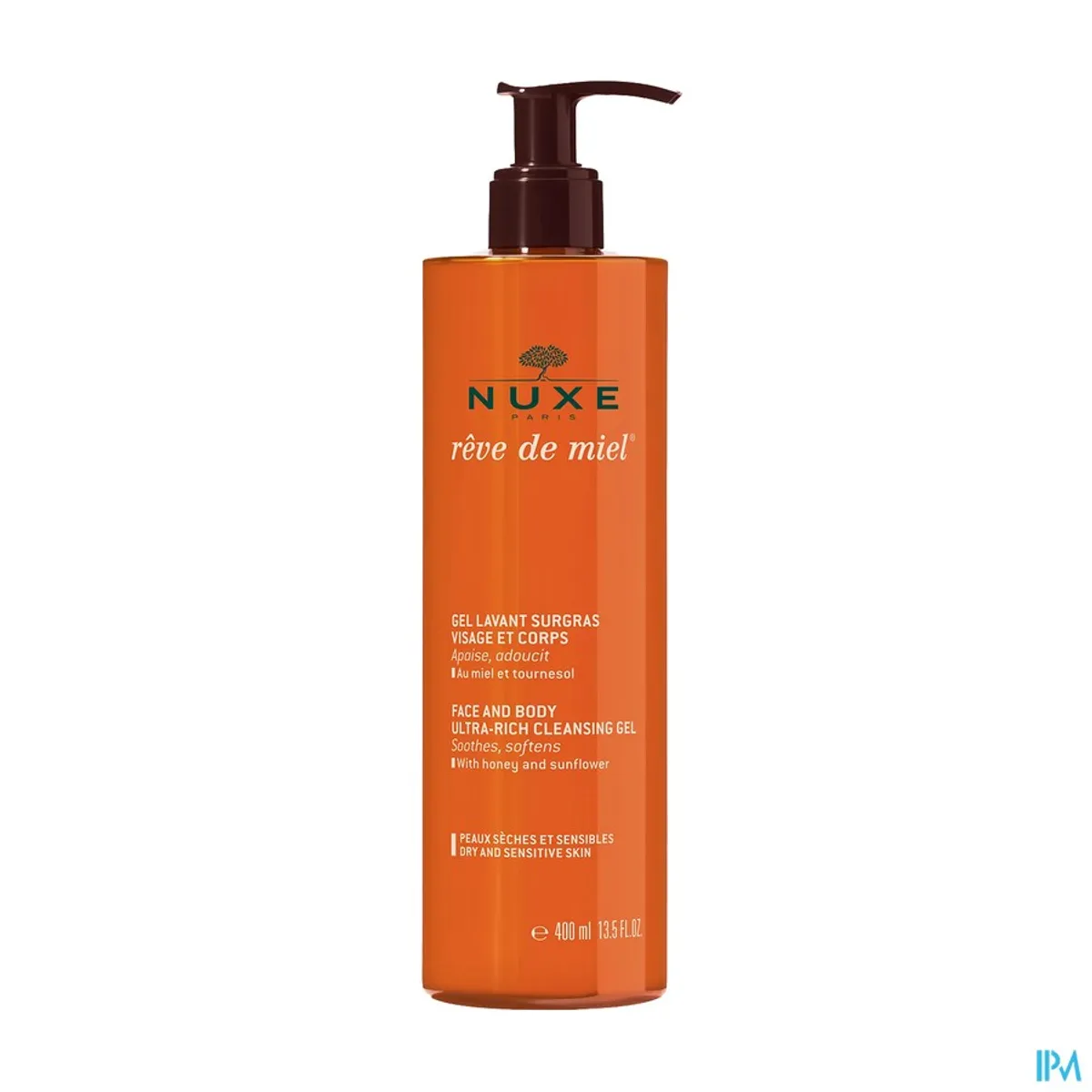 Nuxe Reve De Miel Gel Lavant Surgras Visage et Corps 400ml