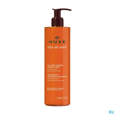 Nuxe Reve De Miel Gel Lavant Surgras Visage et Corps 400ml
