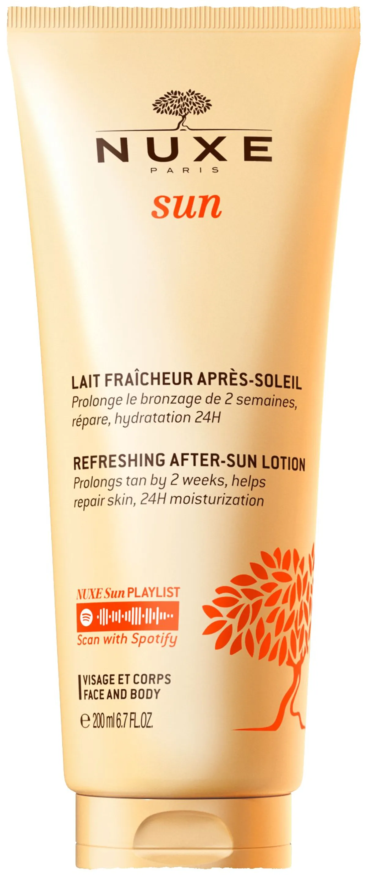 Nuxe Sun Verfrissende Aftersun Melk Gezicht en Lichaam 200ml
