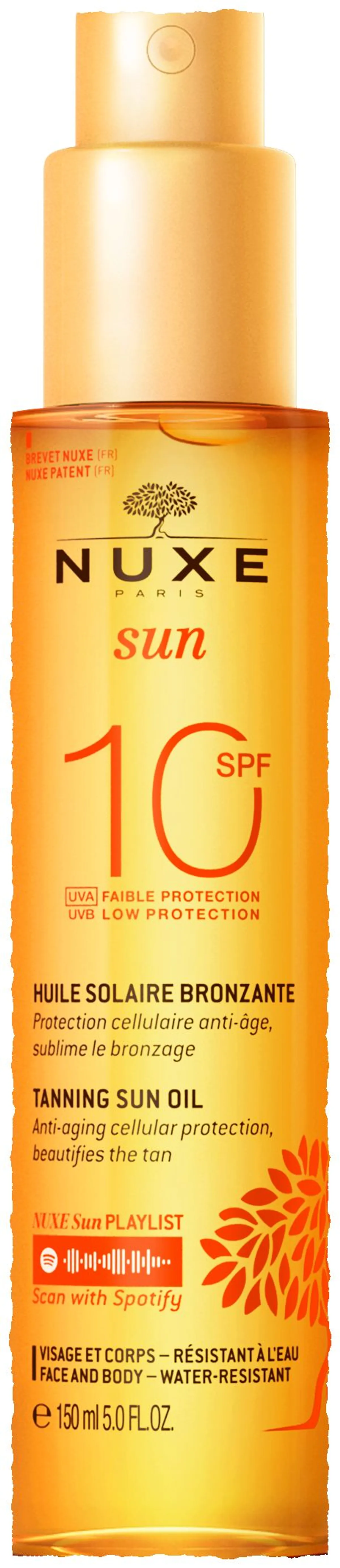 Nuxe Sun Huile Bronzante Visage et Corps IP10 150ml
