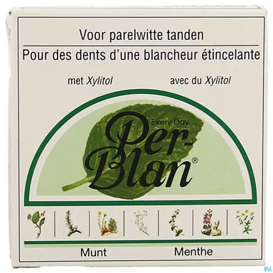 Perblan Poudre Dentifrice Menthe 30g