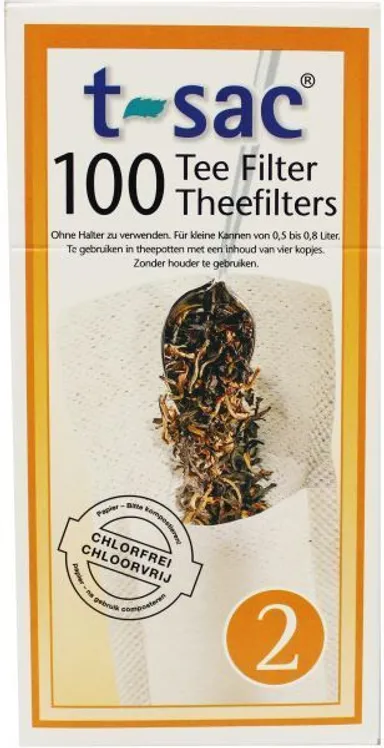 T-sac Filtres à Thé Nr 2 100pc