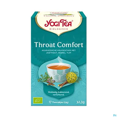 Yogi Tea Infusion Réconfort De La Gorge Bio 17 Sachets