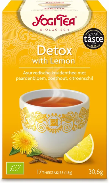 Yogi Tea Biologische Kruidenthee Detox Lemon 17 Theezakjes
