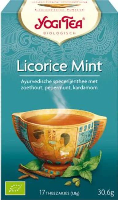 Yogi Tea Infusion Réglisse Menthe Bio 17 Sachets