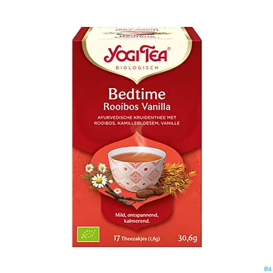 Yogi Tea Infusion Bonne Nuit Rooibos Vanille Bio 17 Sachets
