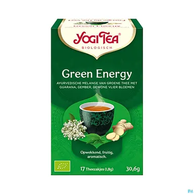 Yogi Tea Infusion Energie Du Thé Vert Bio 17 Sachets