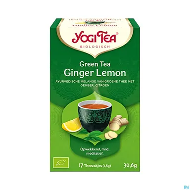 Yogi Tea Infusion Thé Vert Gingembre Citron Bio 17 Sachets