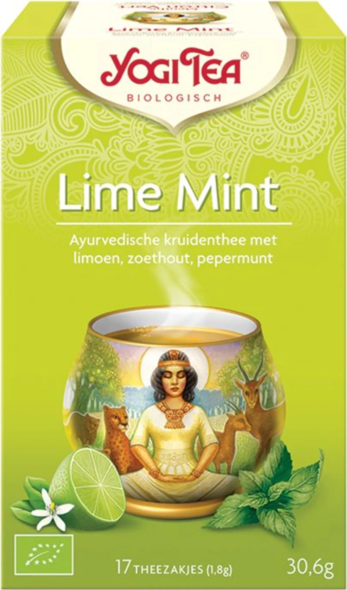 Yogi Tea Infusion Menthe Citron Vert Bio 17 Sachets